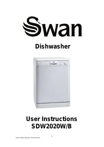 View the <b>manual</b> for the <b>Swan</b> SDW7030W here, for free. . Swan dishwasher manual